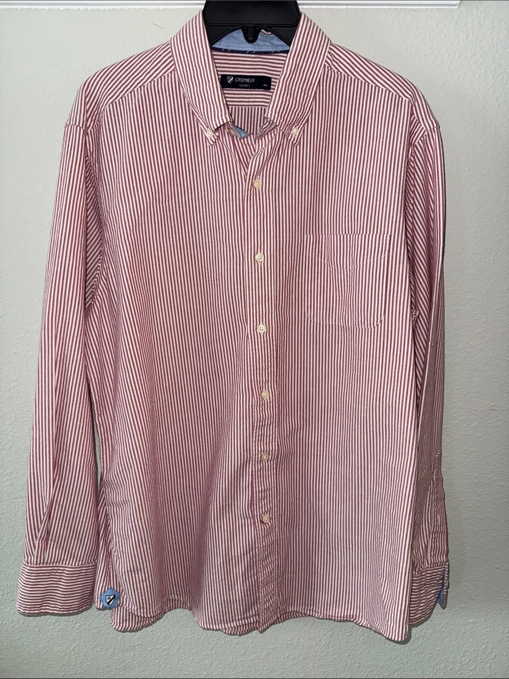 Daniel Cremieux Classics Red and White Long Sleeve Button Down Shirt